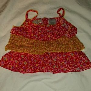 Girls ruffled tank top